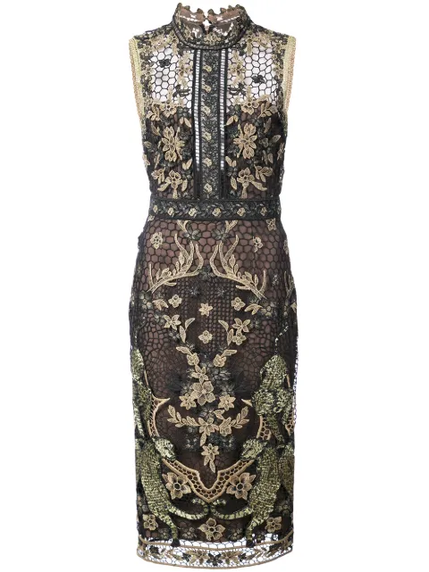marchesa notte embroidered