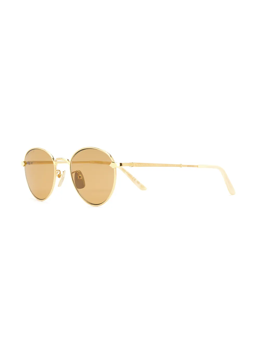 Gucci Eyewear round-frame slim sunglasses - Metallic