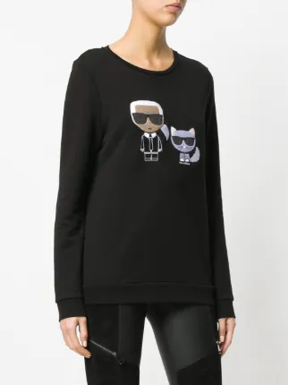 Karl Lagerfeld 'Karl & Choupette Ikonik' Sweatshirt Farfetch Karl Lagerfeld 'Karl & Choupette Ikonik' Sweatshirt Farfetch