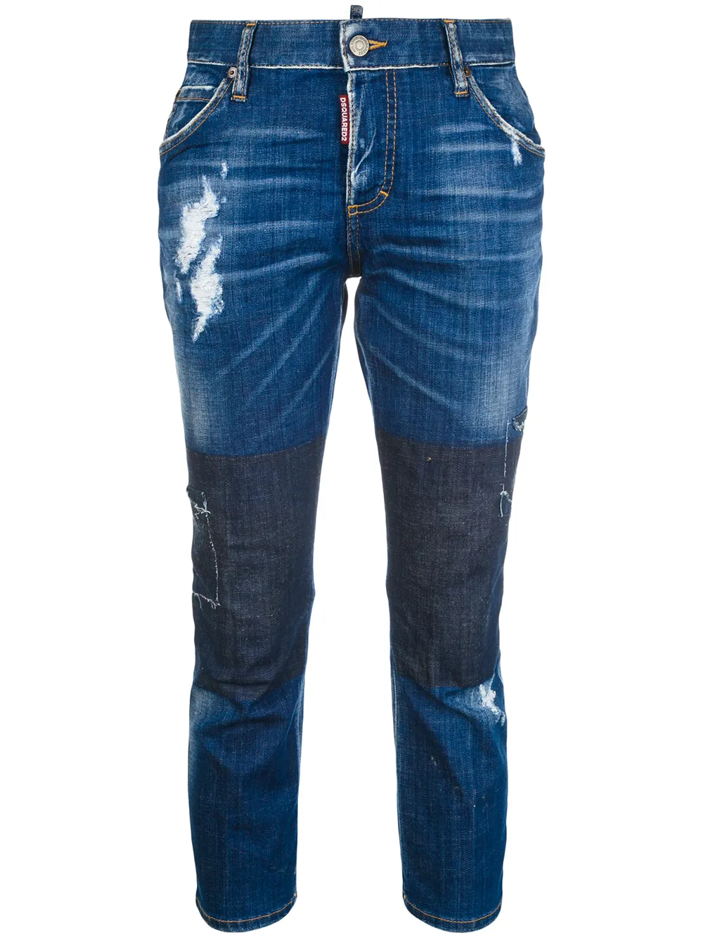 DSQUARED2 Slouch Cropped jeans - Blu