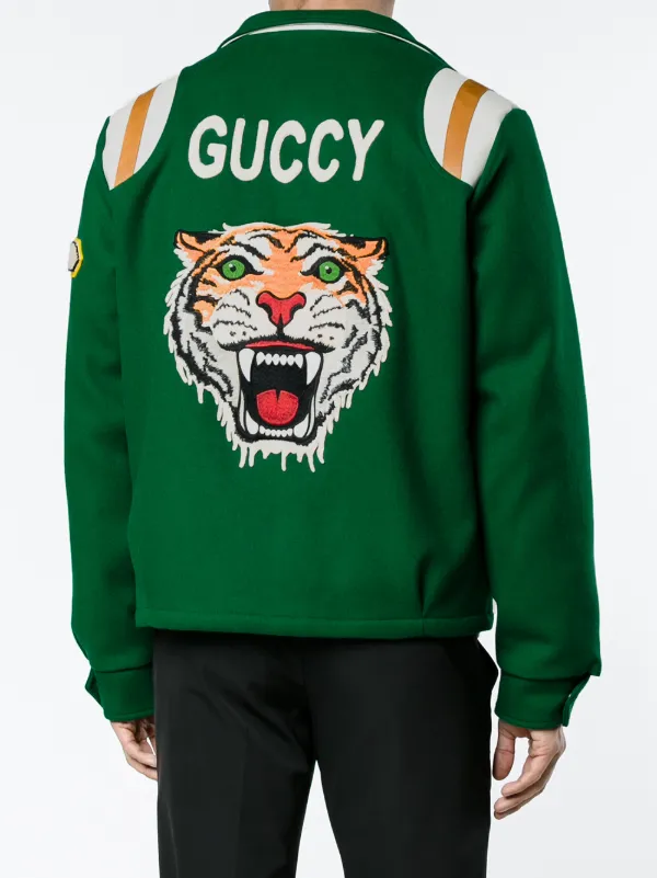 gucci tiger jacket mens