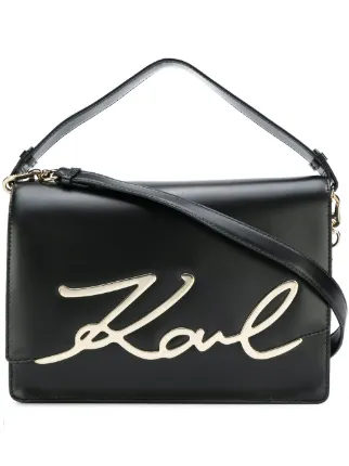 Karl Lagerfeld Signature Shoulder Bag Farfetch Karl Lagerfeld Signature Shoulder Bag