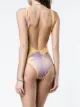 Double Rainbouu Gold Class palm leaf swimsuit