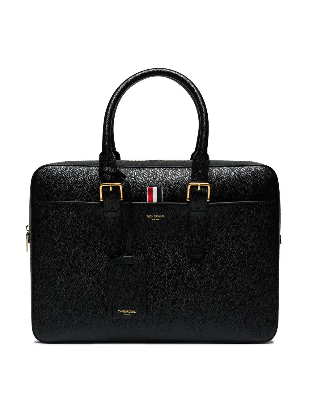 Image 1 of Thom Browne Business Bag in Black Pebble Grain