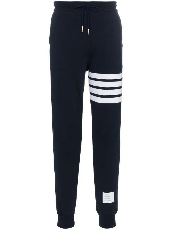 thom browne black sweatpants