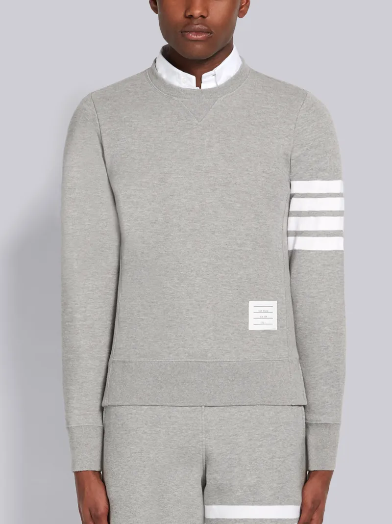 Light Grey Loopback Jersey Knit 4-bar 