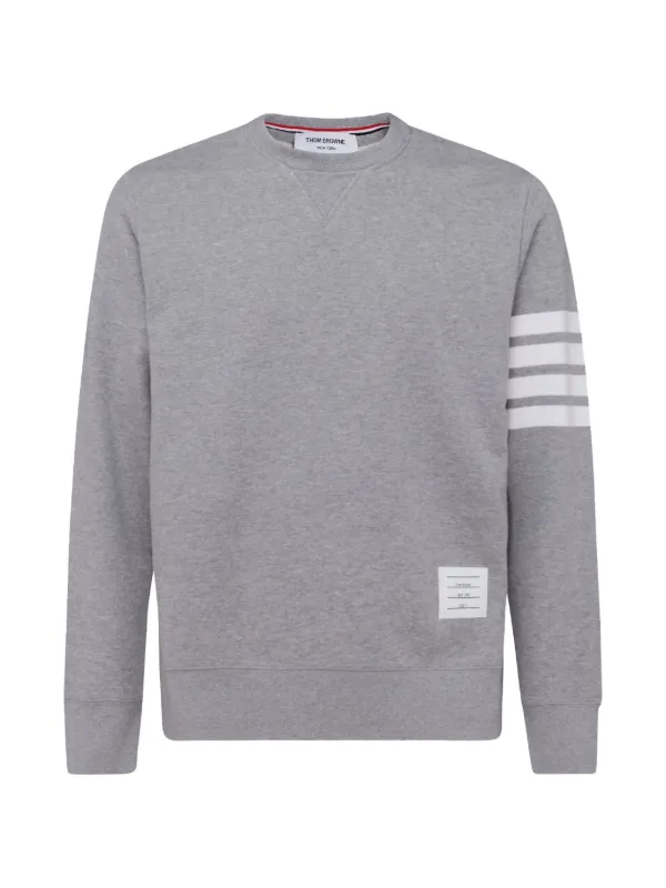 THOM BROWNE トレーナー 4Y(104cm) Thom Browne Classic Loopback 4-Bar Sweatshirt | Grey | FARFETCH