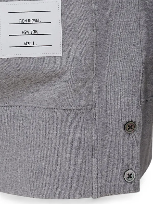 Thom Browne Classic Loopback 4-Bar Sweatshirt | Grey | FARFETCH