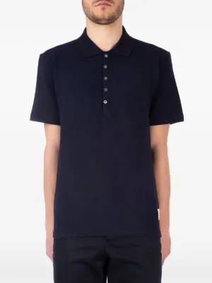 THOM BROWNE ストライプディテール ポロシャツ Thom Browne ストライプディテール ポロシャツ 通販 - FARFETCH