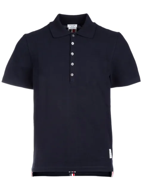 Thom Browne Center-Back Stripe Piqué Polo