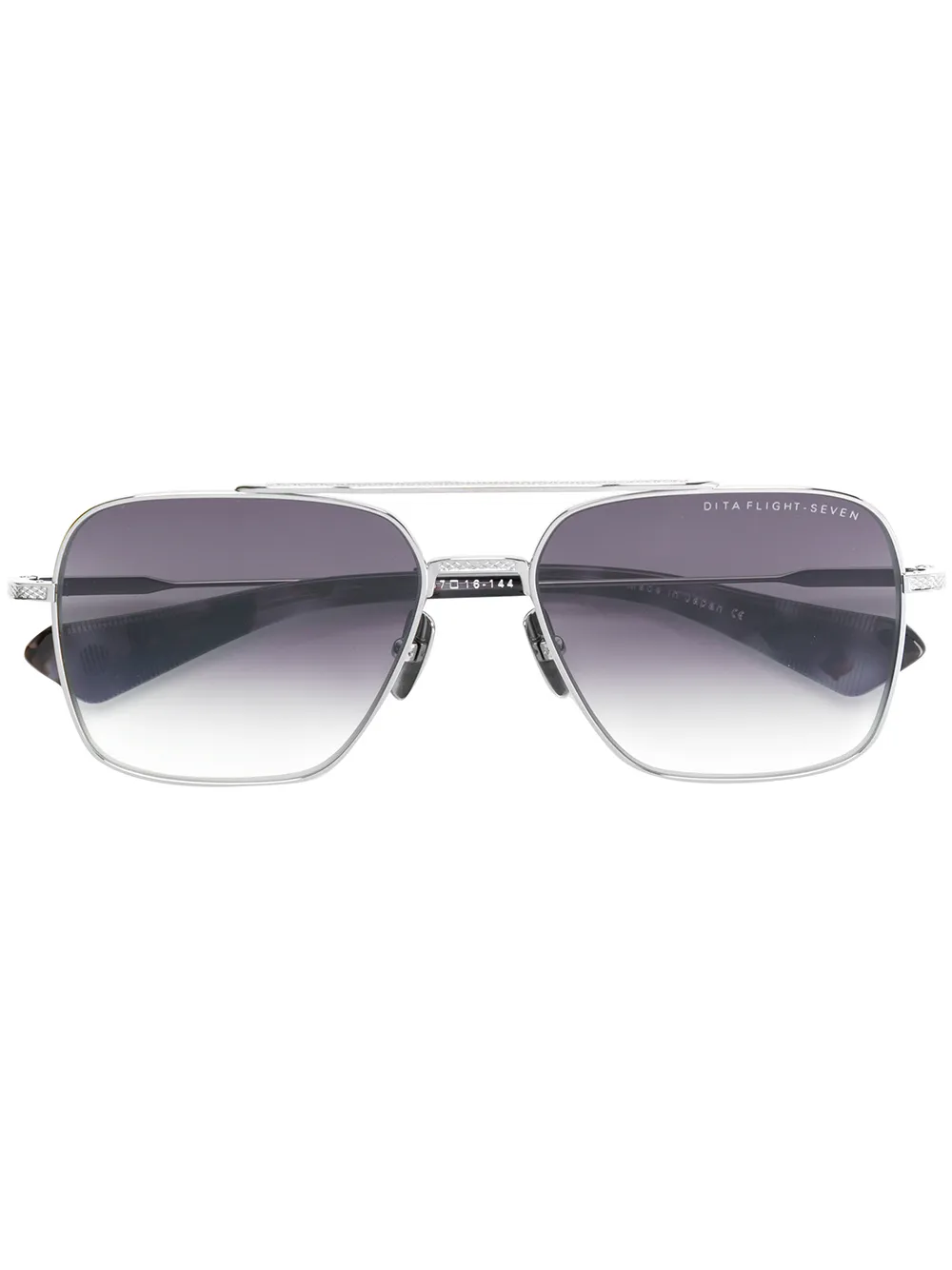 Shop Dita Eyewear Flight 007 Sunglasses In Metallic