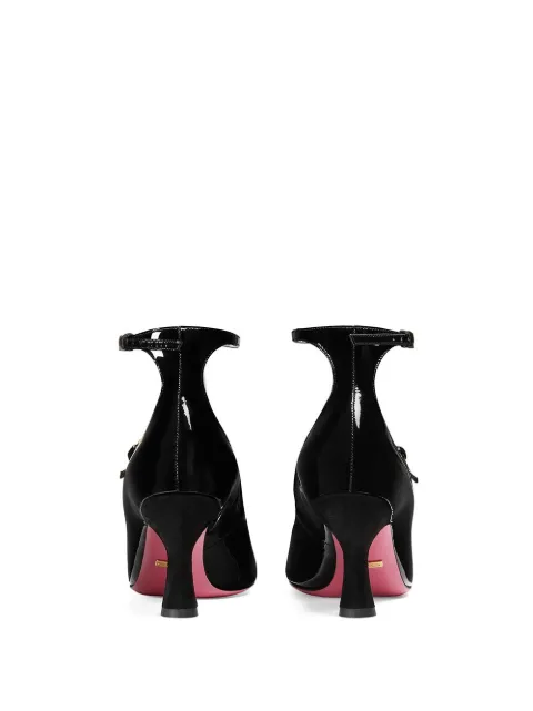 gucci pumps with pearls