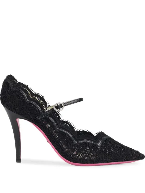gucci lace pumps