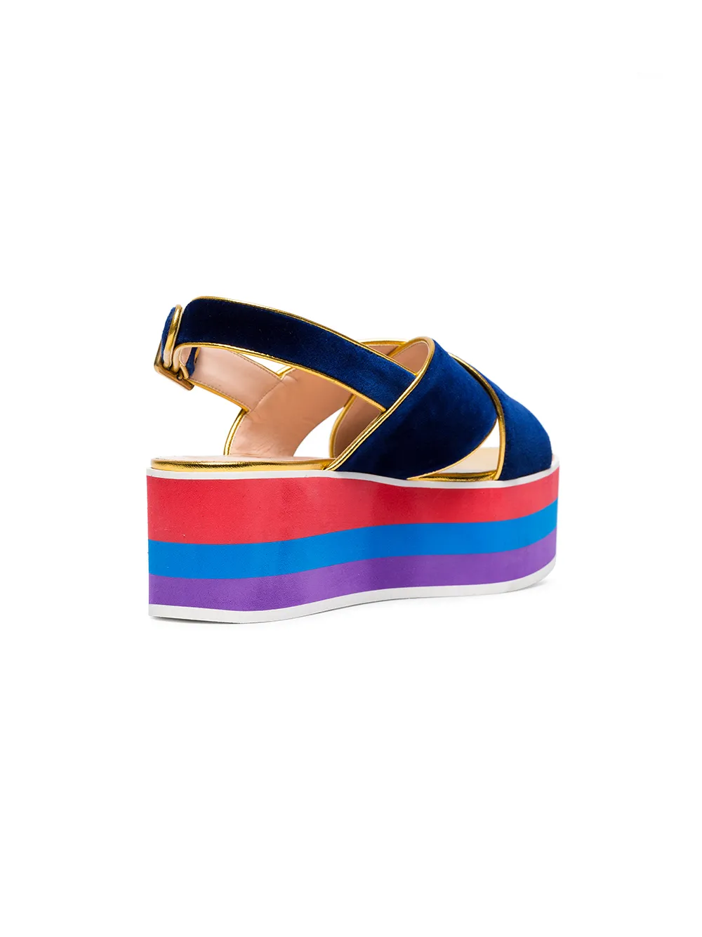 Gucci sandalias de plataforma con tiras - Azul - Gucci | Mystilo