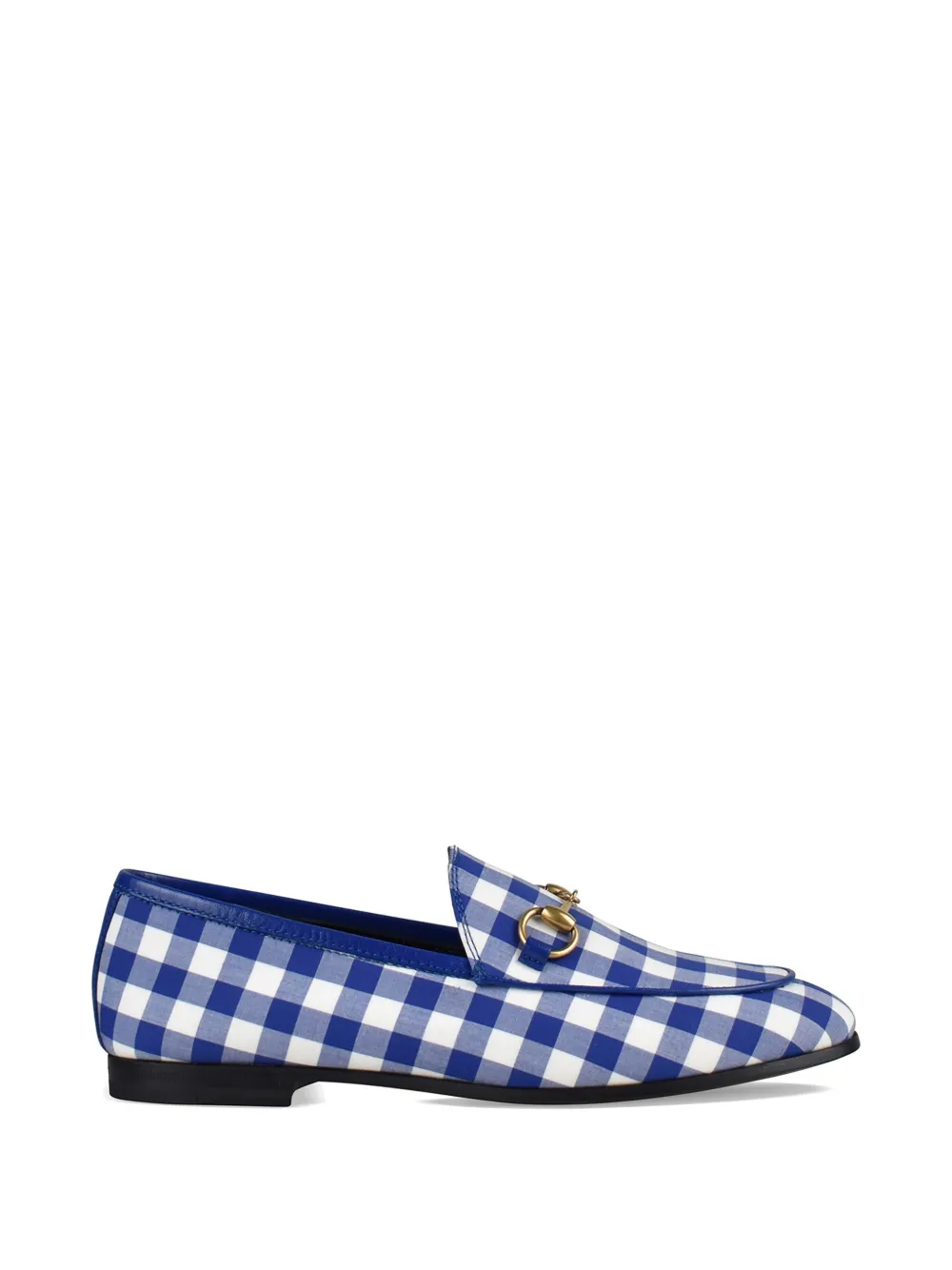 Gucci Jordaan loafer mit Vichy-Karomuster - Blau