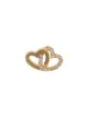 Image 1 of Loquet Diamond Linked Heart Charm necklace