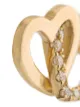 Loquet Diamond Linked Heart Charm necklace
