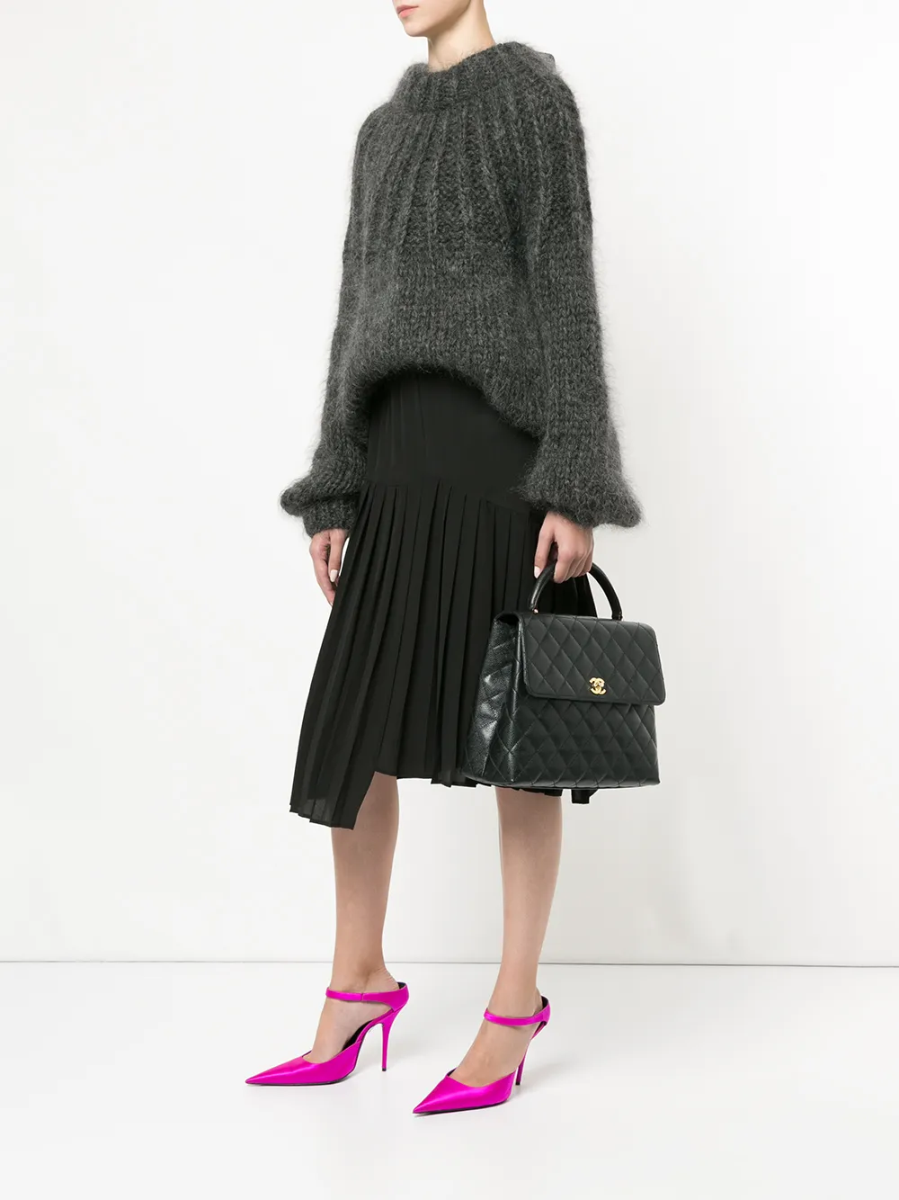 CHANEL Pre-Owned gewatteerde CC handtas - Zwart