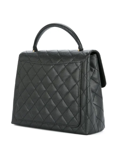 CHANEL Pre-Owned quilted CC handbag HANDCAVIAR - 2