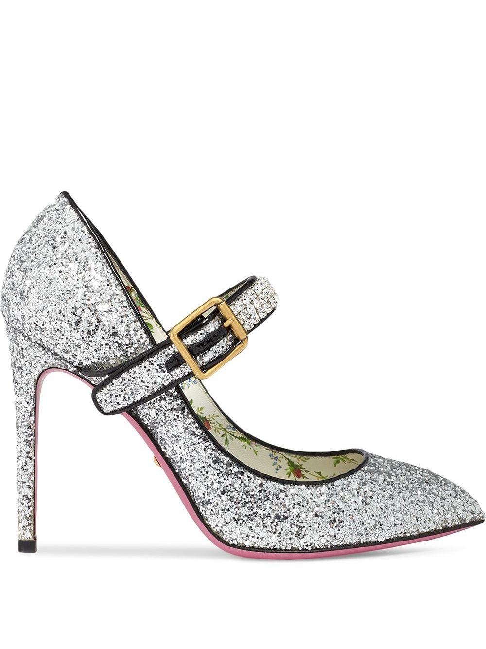 Gucci Glitter Pump With Crystals Aw17 