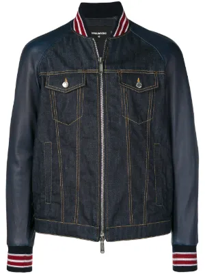 Vert Veste Bomber Dsquared2 Bi matière xpwwYUaq