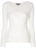N.Peal V-neck sweater - White