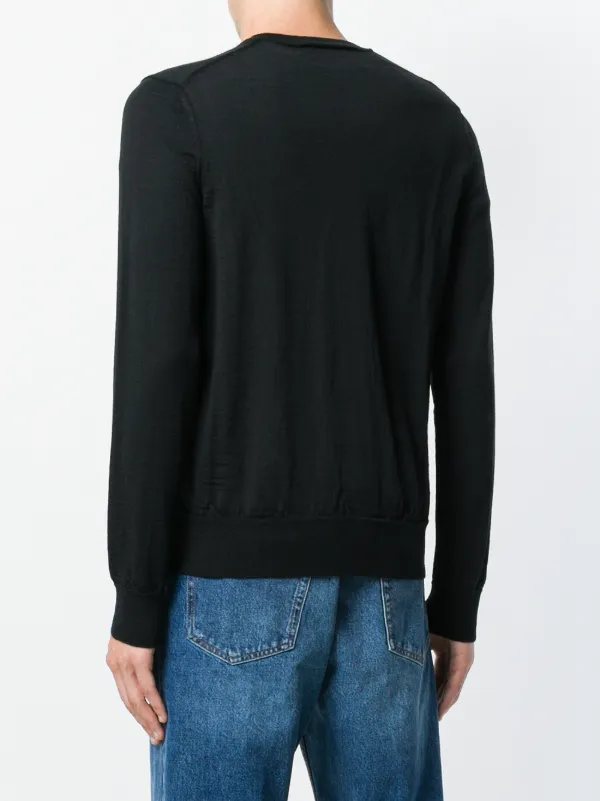COMME des GARCONS X The Beatles Vネック スウェットシャツ The Beatles X Comme Des Garçons V Neck Sweatshirt | Black