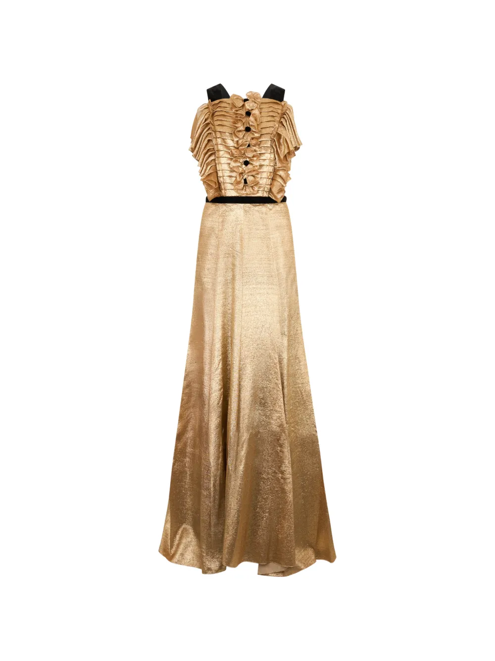 Philosophy Di Lorenzo Serafini Abito con increspatura frontale - Effetto metallizzato