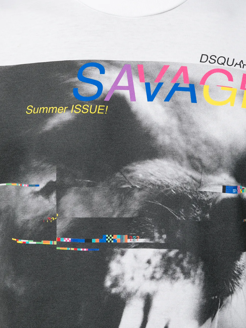 DSQUARED2 T-shirt met grafische print Wit