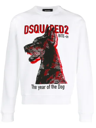 dog print sweatshirt