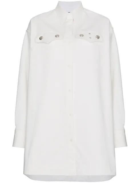 Calvin Klein Oversized shirt with silver buttons