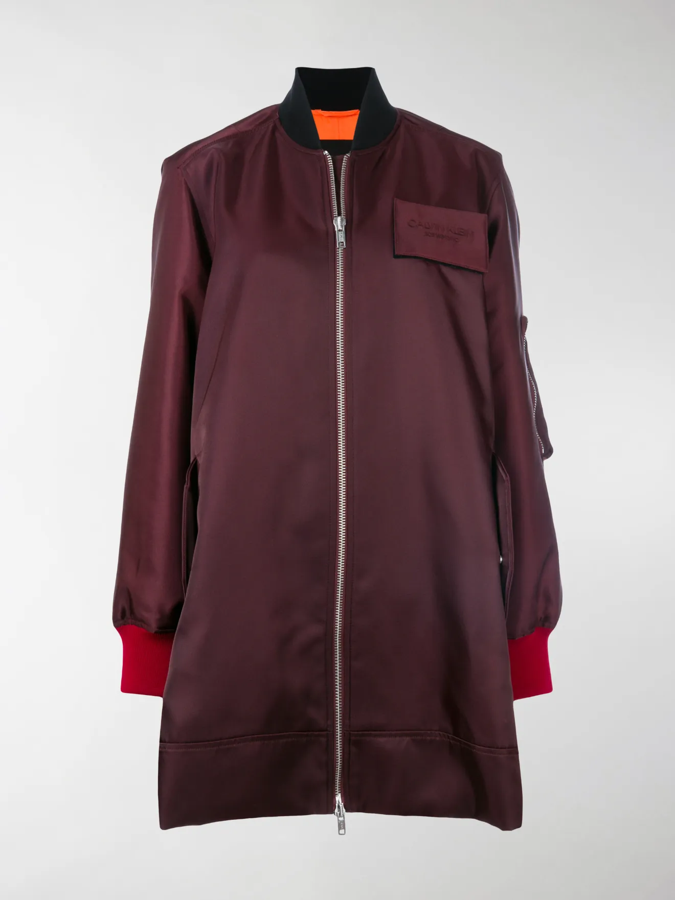 Calvin Klein Bomber lungo rosso | MODES