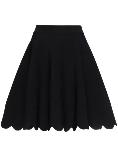 Alexander McQueen Scalloped hem mini skirt
