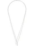 DSQUARED2 double cross necklace - Metallic