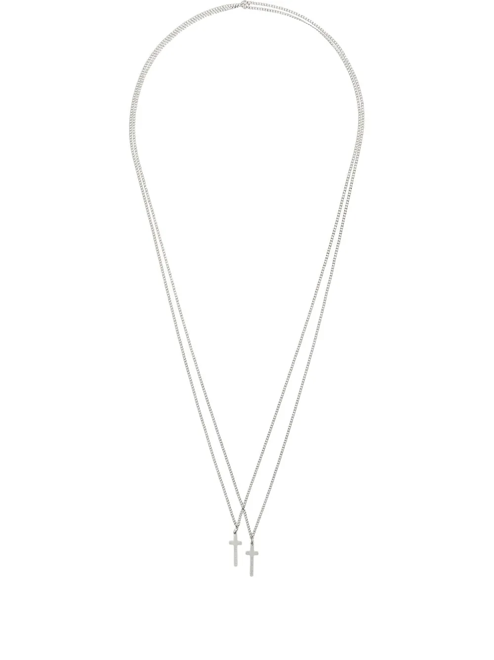 DSQUARED2 double cross necklace | Metallic | Image 1