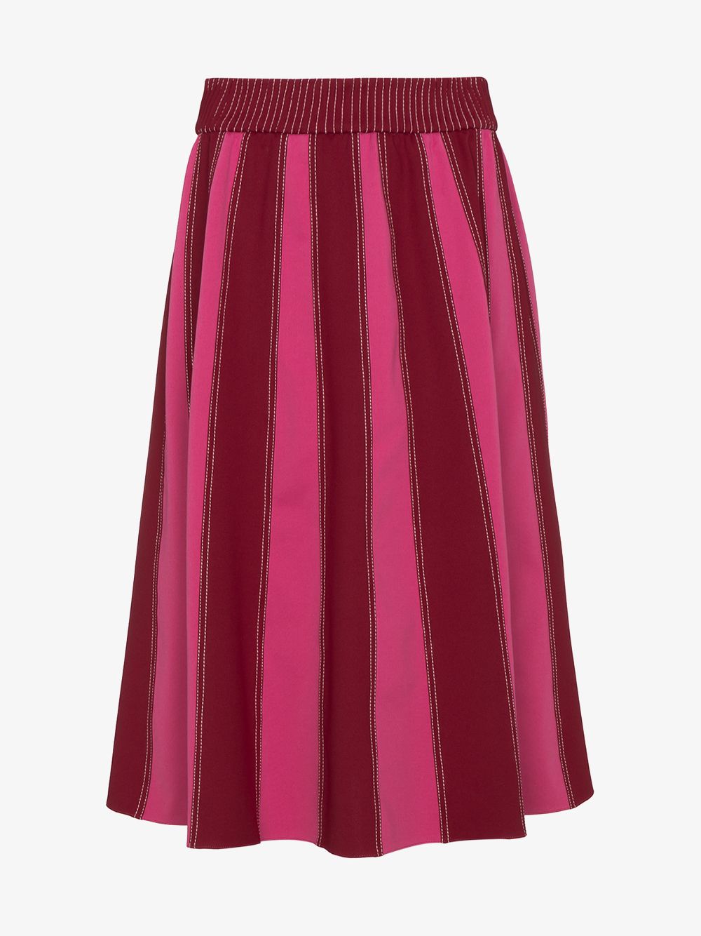 Valentino A-line midi skirt with contrasting panels, $870.0