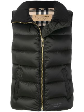 black burberry vest