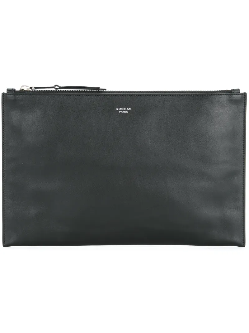 classic black clutch