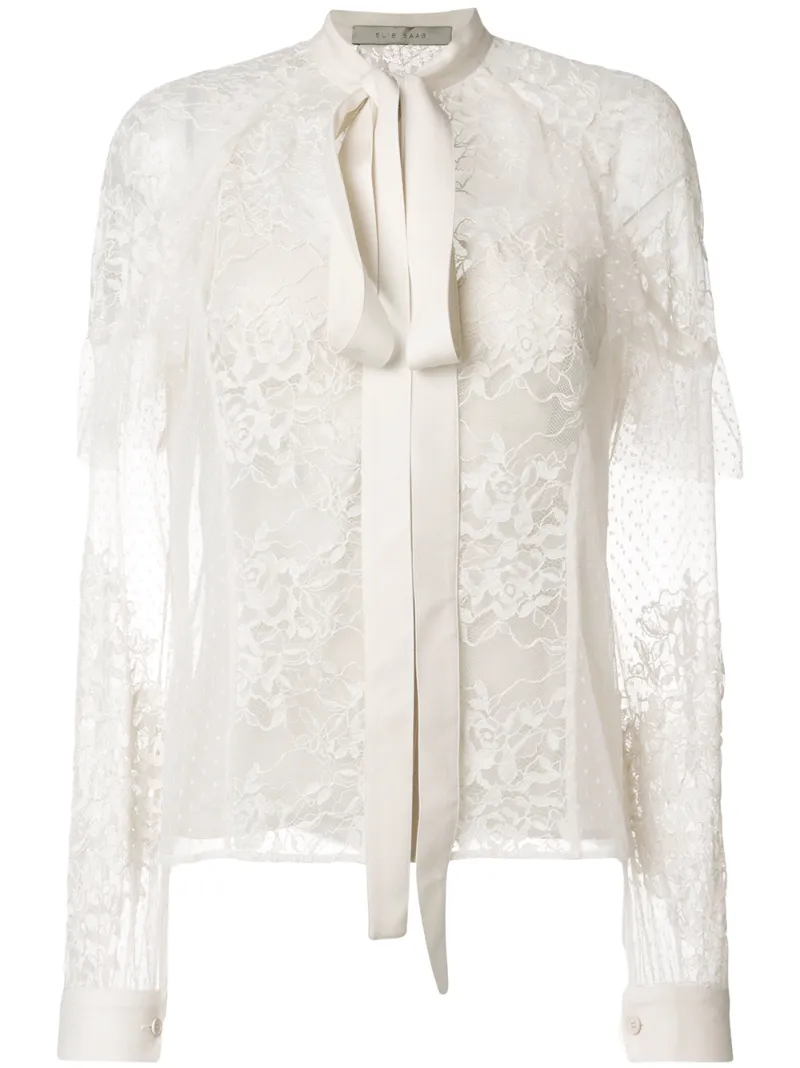 кружевная блузка Elie Saab