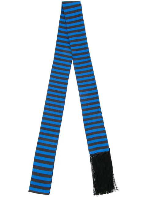 Haider Ackermann striped skinny scarf