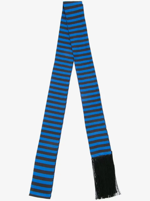 Haider Ackermann striped skinny scarf