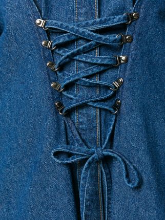 cold shoulder denim dress展示图