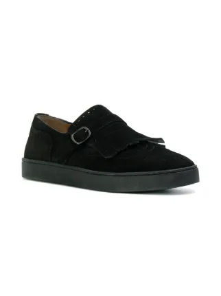 santoni leather slippers