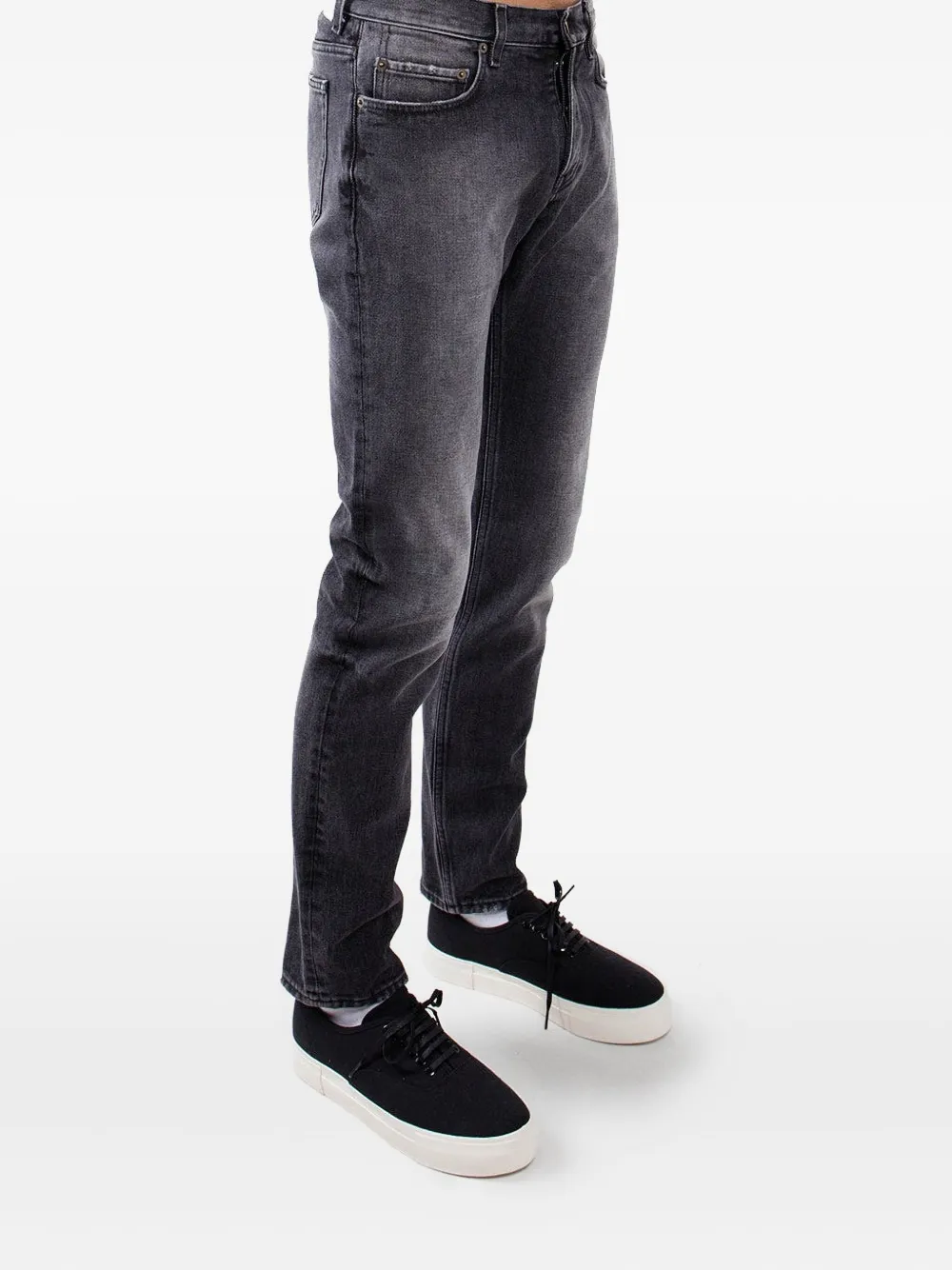 Harmony Paris Faded-effect Cotton Jeans - Grey 