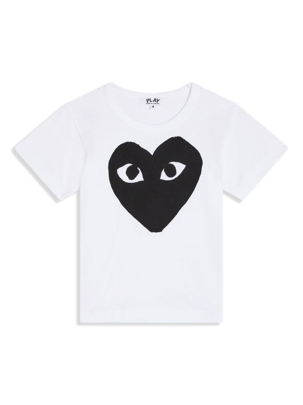 Comme Des Garçons Play Kids heart-print cotton T-shirt - White