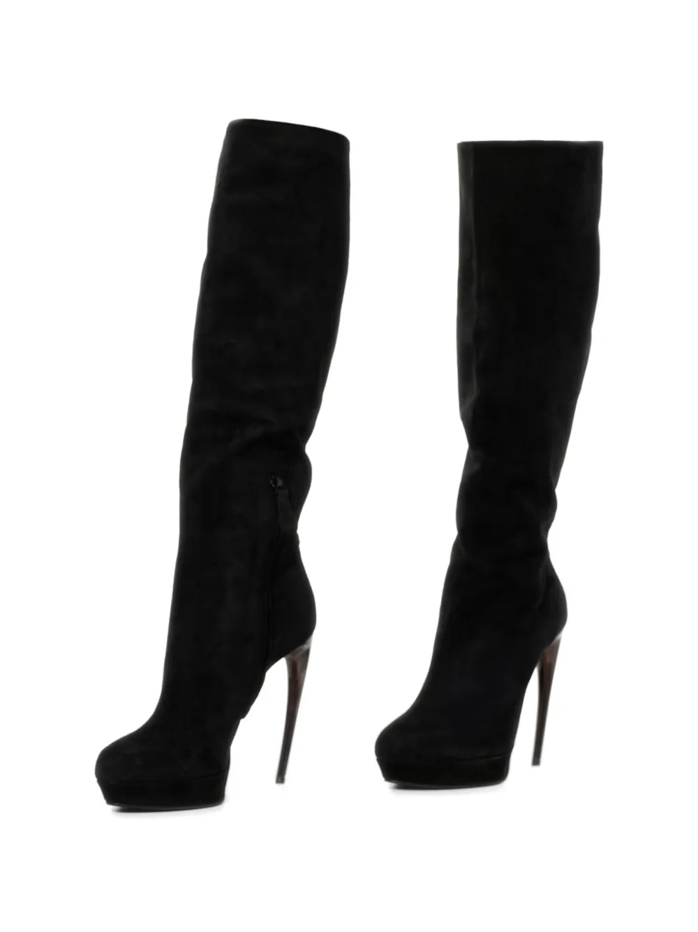 Alexander McQueen Horn Heel boots Zwart