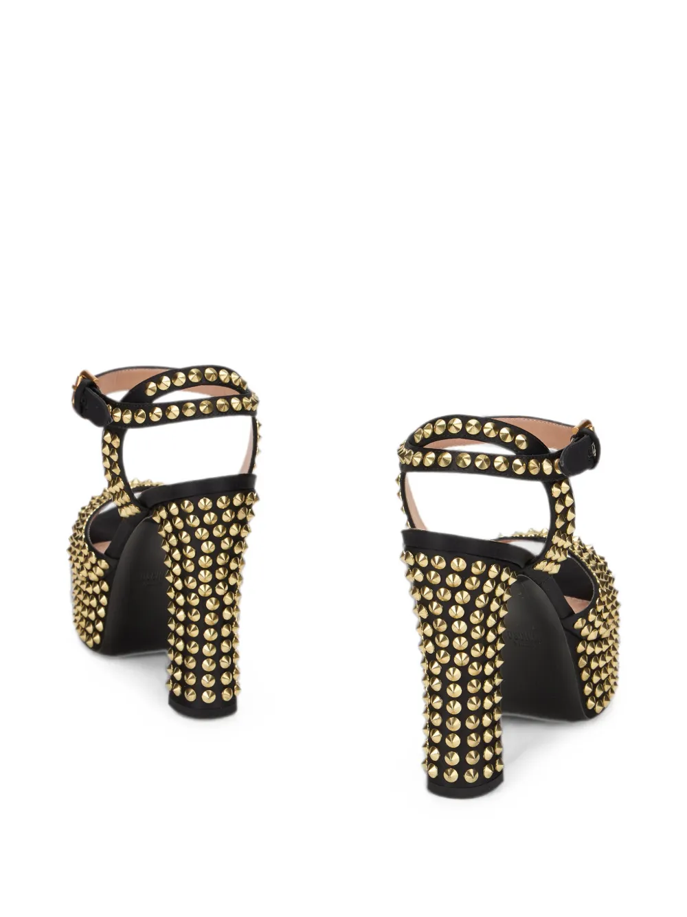 Moschino studs plateausandalen Zwart