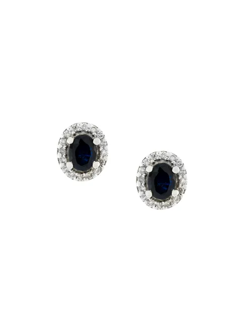 Wouters & Hendrix Gold 18kt gold, diamond and sapphire stud earrings 