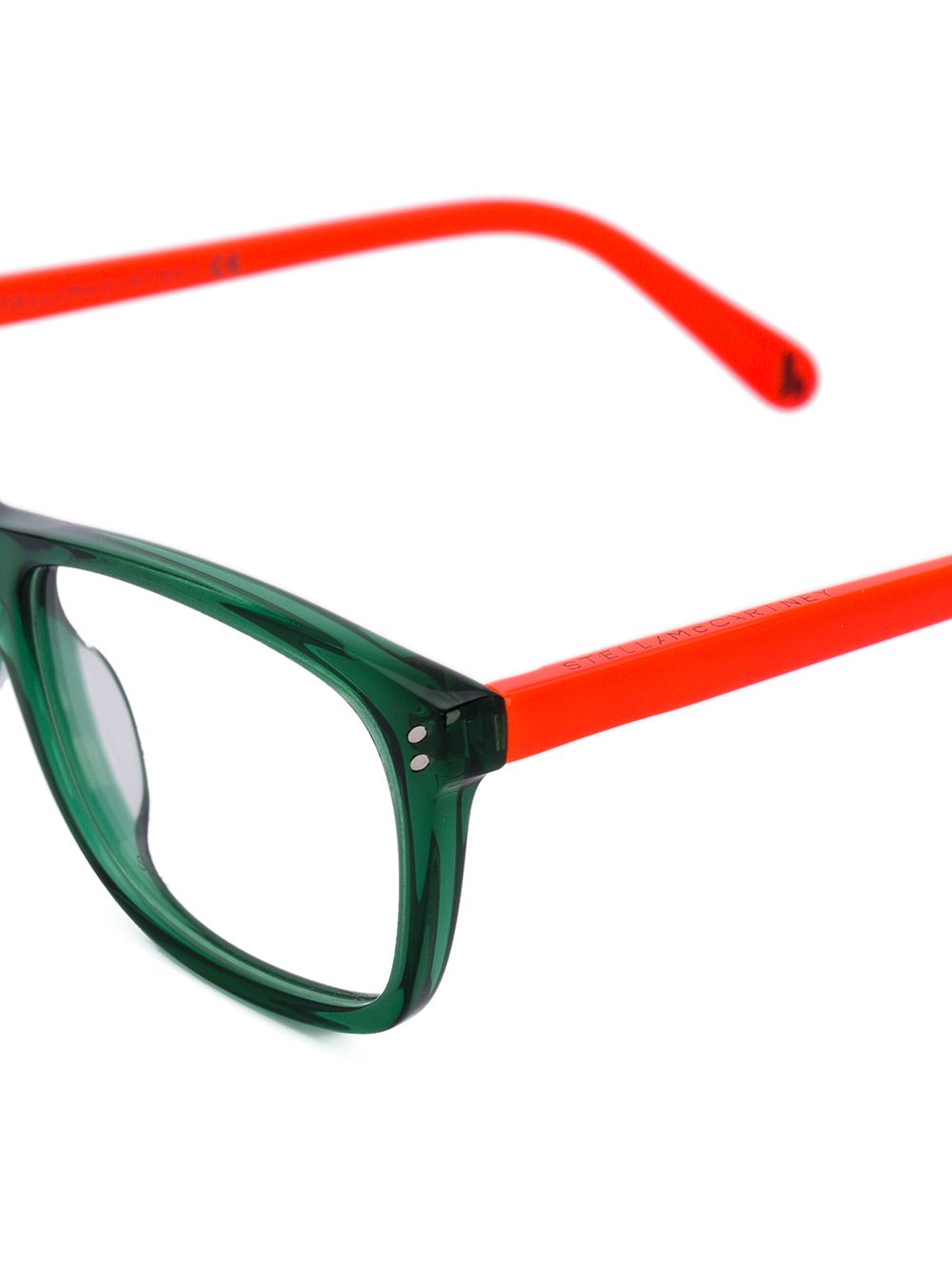 Stella McCartney Kids square frame eyeglasses - Groen