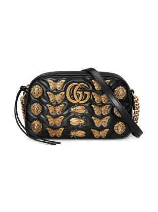 gg marmont animal studs mini bag